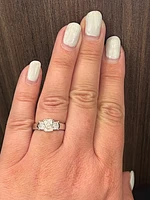 14K White Gold 1.49cttw Lab Grown Diamond Engagement Ring