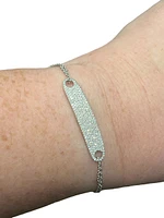 14K White Gold 0.52cttw Diamond Bracelet - 7"