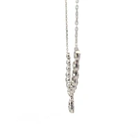 14K White Gold 3.00cttw Diamond Necklace, 18"