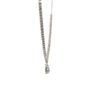 14K White Gold 1.00cttw Diamond Necklace, 18"