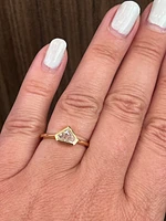 18K Yellow Gold 0.80cttw Lab Grown Diamond Engagement Ring
