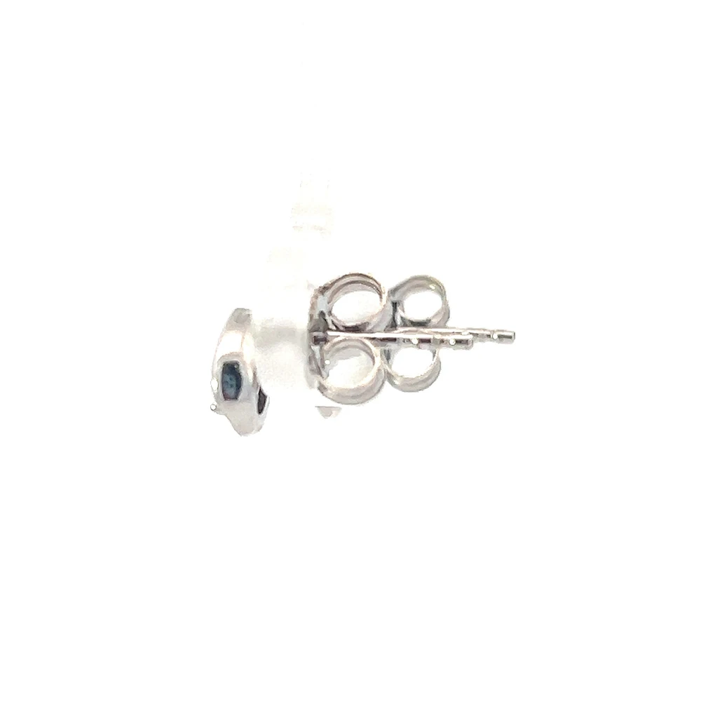 10K White Gold 0.15cttw Round Brilliant Cut Canadian Diamond Earrings