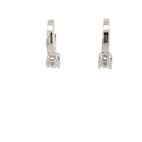 925 Sterling Silver Cubic Zirconia Huggies