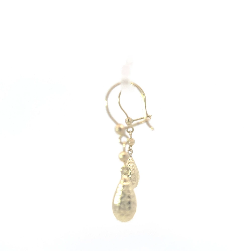 10K Yellow Gold Drop Earrings