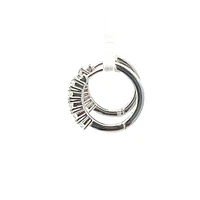 925 Silver Earrings Cubic Zirconia Huggies