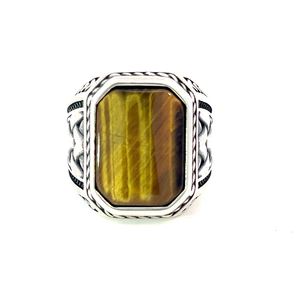 Argent Silver and Cat's Eye Ring