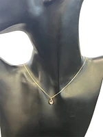 14K Yellow Gold 0.25 cttw Canadian Diamond Pendant, 18"