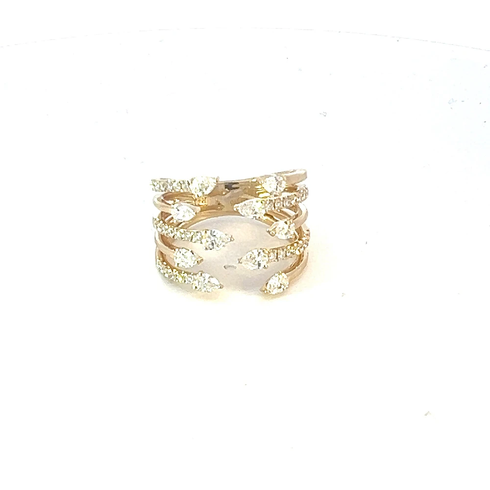 14K Yellow Gold Diamond Ring