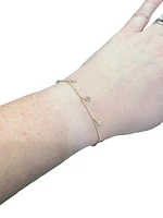 14K Yellow Gold 0.42cttw Diamond Star Bracelet - 7"
