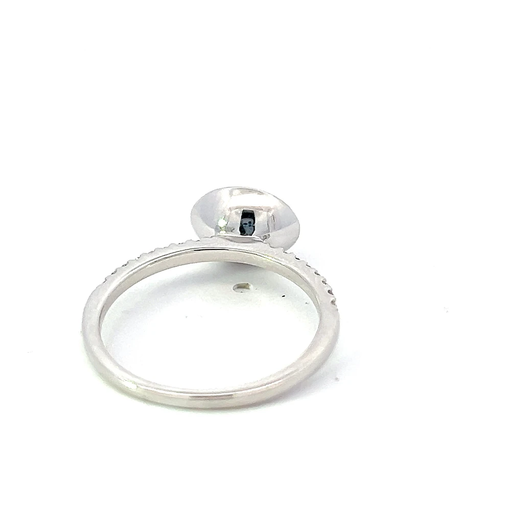 14K Gold Peridot and Diamond Ring