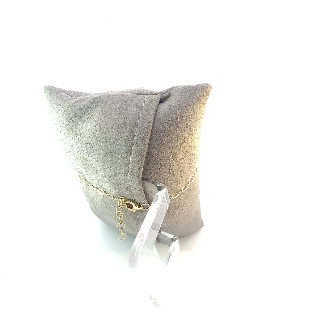 14K Yellow Gold 0.41cttw Diamond Bracelet - 7"