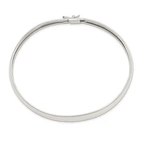 Sterling Silver 8mm Polished Flexible Bangle