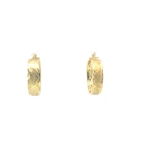 10K Yellow Gold Hoop Earrings