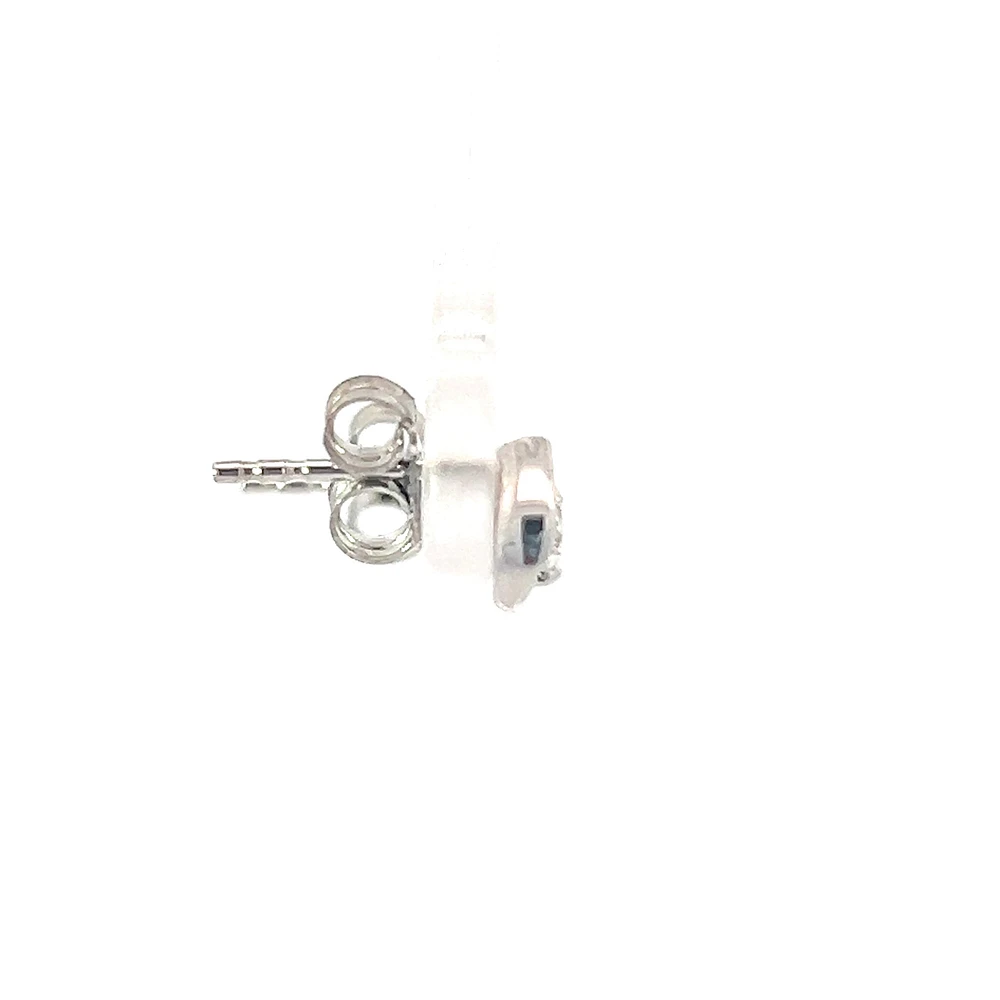 10K White Gold 0.15cttw Round Brilliant Cut Canadian Diamond Earrings