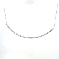 14K White Gold 3.00 cttw Lab Grown Diamond Necklace