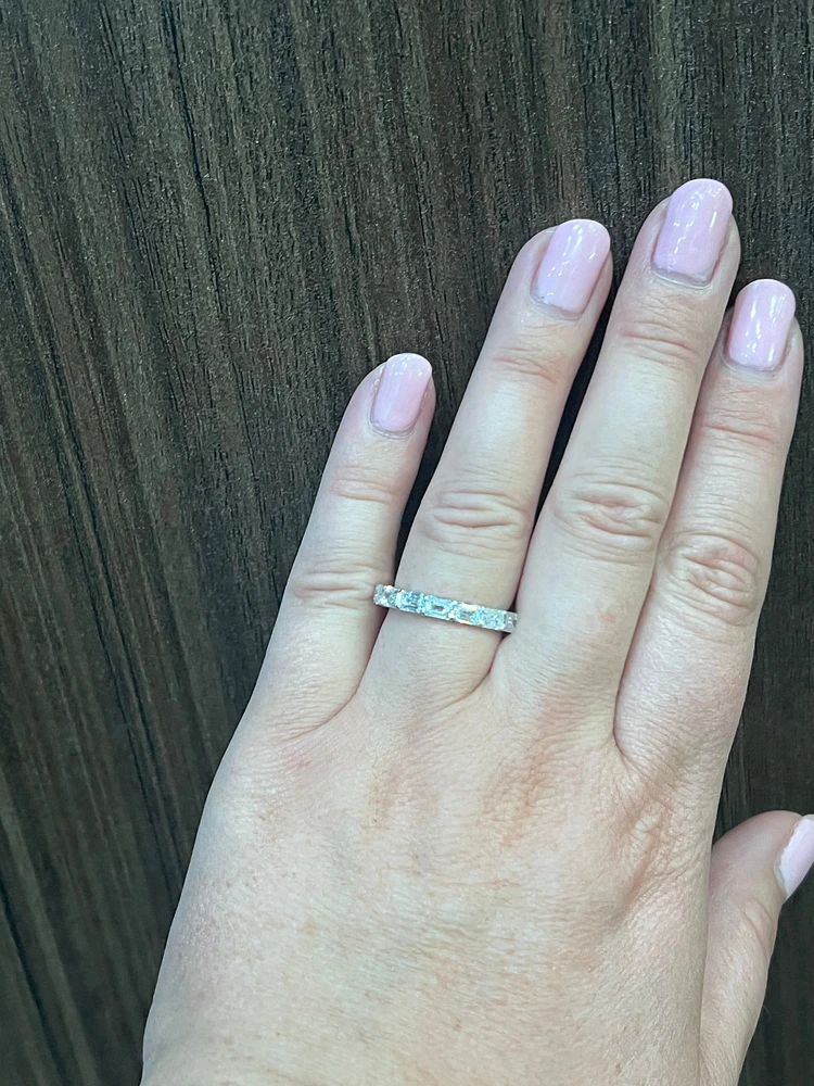 14K White Gold 1.60cttw Lab Grown Diamond Band