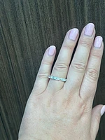 14K White Gold 1.60cttw Lab Grown Diamond Band