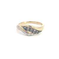 10K Yellow Gold 0.152cttw Brown Diamond Ring