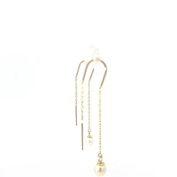 10K Yellow Gold Threading Earrings