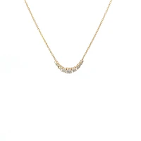 14K Yellow Gold 0.50cttw Diamond Necklace, 18"
