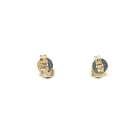 10K Yellow Gold 0.15 cttw Round Brilliant Cut Canadian Diamond Earrings