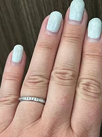14K White Gold 0.25cttw Lab Grown Channel Set Diamond Anniversary Band
