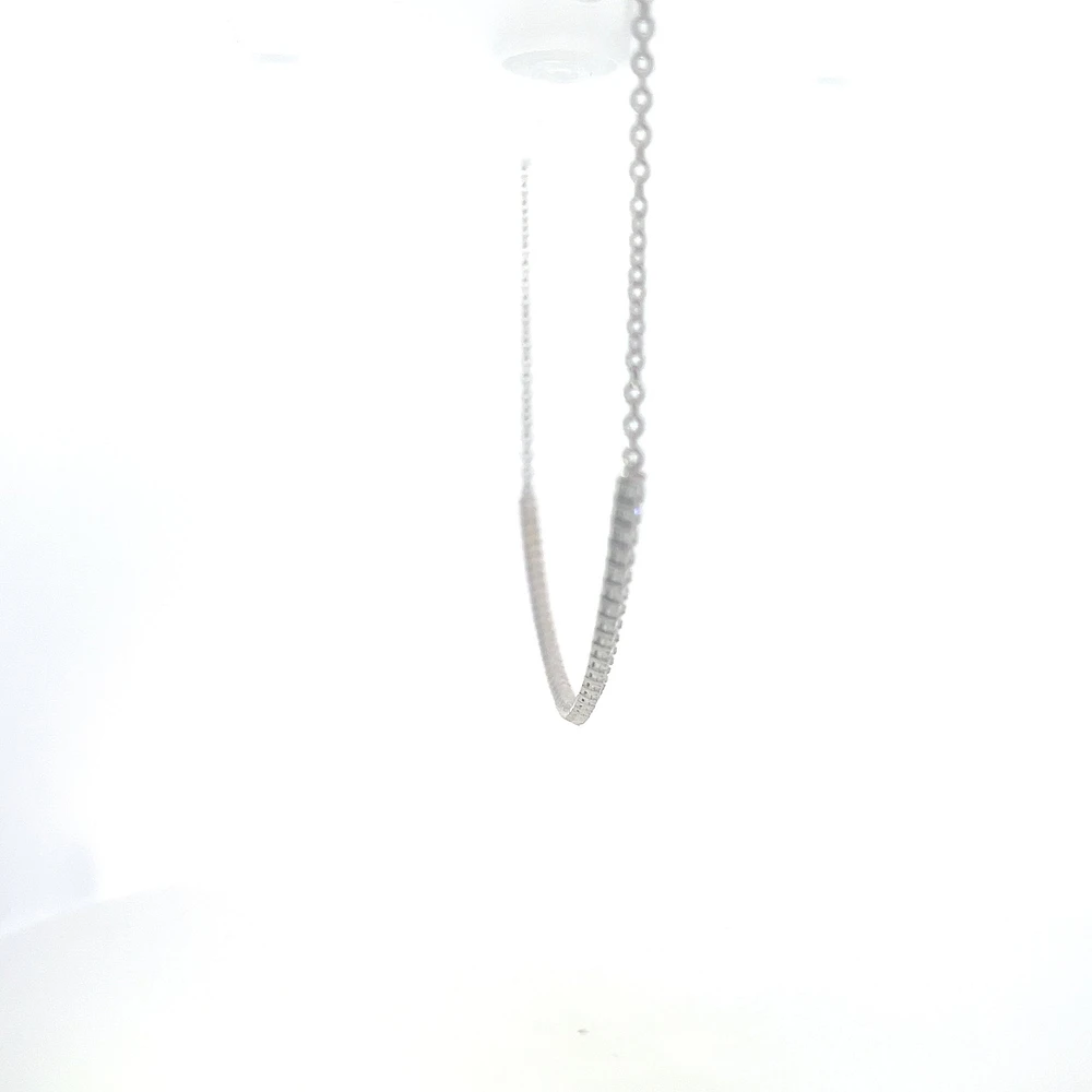 14K White Gold 3.00 cttw Lab Grown Diamond Necklace