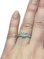Previously Loved - 2.24cttw Princess Cut Diamond Engagement Ring Set