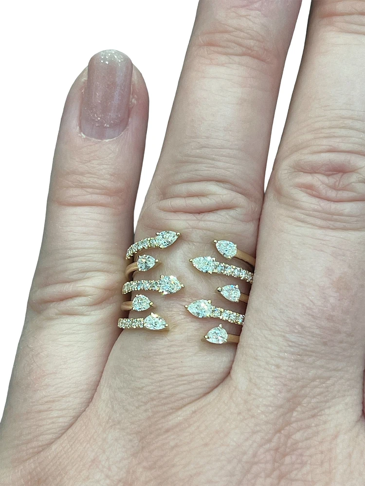 14K Yellow Gold Diamond Ring