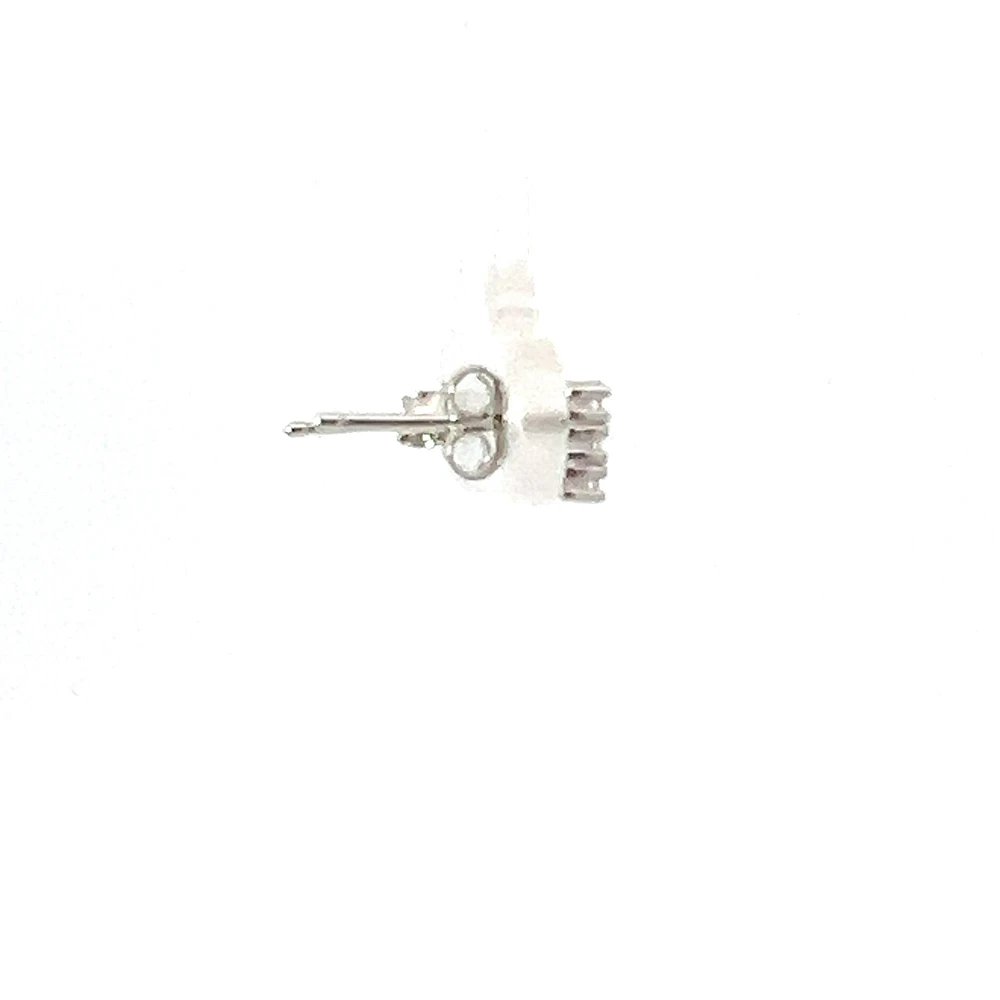 925 Sterling Silver Cubic Zirconia Bar Earrings