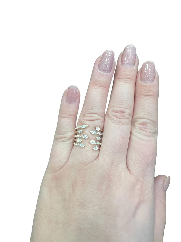 14K Yellow Gold Diamond Ring