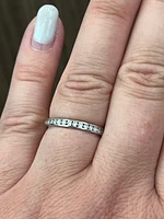 14K White Gold 0.25cttw Lab Grown Channel Set Diamond Anniversary Band