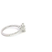 14K White Gold 2.31cttw Lab Grown Round Diamond Engagement Ring - /