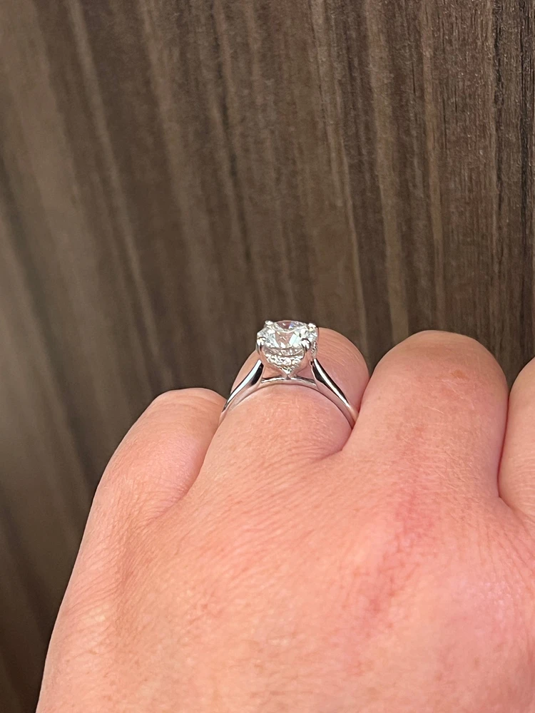 18K White Gold 1.89cttw Lab Grown Diamond Solitaire Engagement Ring