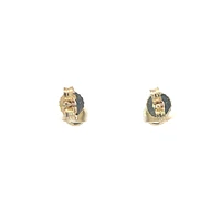10K Gold 0.10cttw Round Brilliant Cut Canadian Diamond Earrings