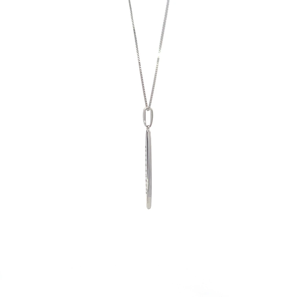 10K White Gold 0.07cttw Diamond Pendant