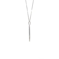 10K White Gold 0.07cttw Diamond Pendant
