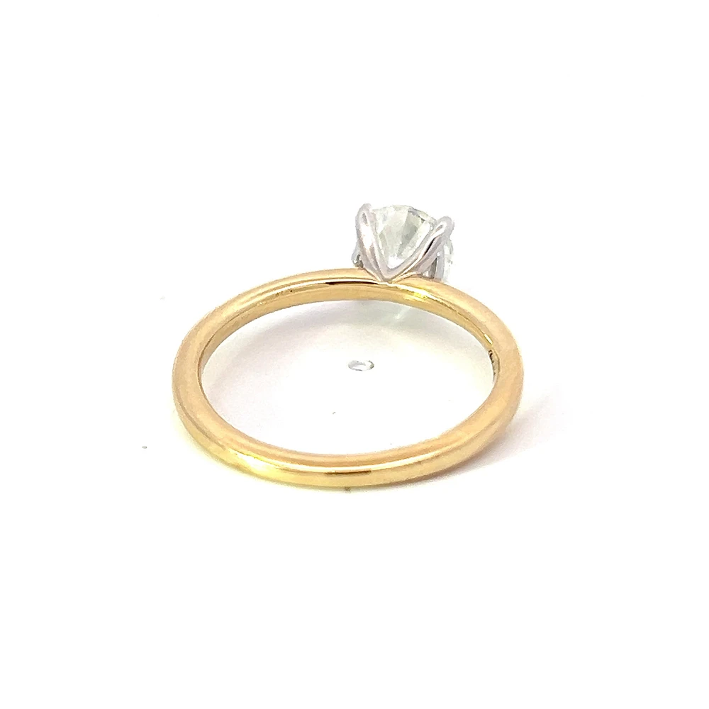 14K Gold 1.01cttw Round Brilliant Cut Canadian Diamond Engagement Ring