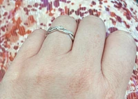10K White Gold 0.095cttw Diamond Ring