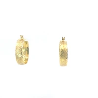 10K Yellow Gold Hoop Earrings