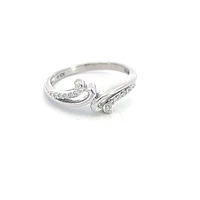 10K White Gold 0.084cttw Diamond Ring