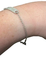 14K White Gold 0.52cttw Diamond Bracelet - 7"