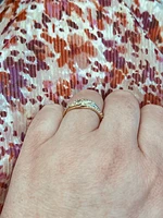 10K Yellow Gold 0.17 cttw Diamond Band