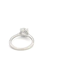 14K White Gold 2.31cttw Lab Grown Round Diamond Engagement Ring - /