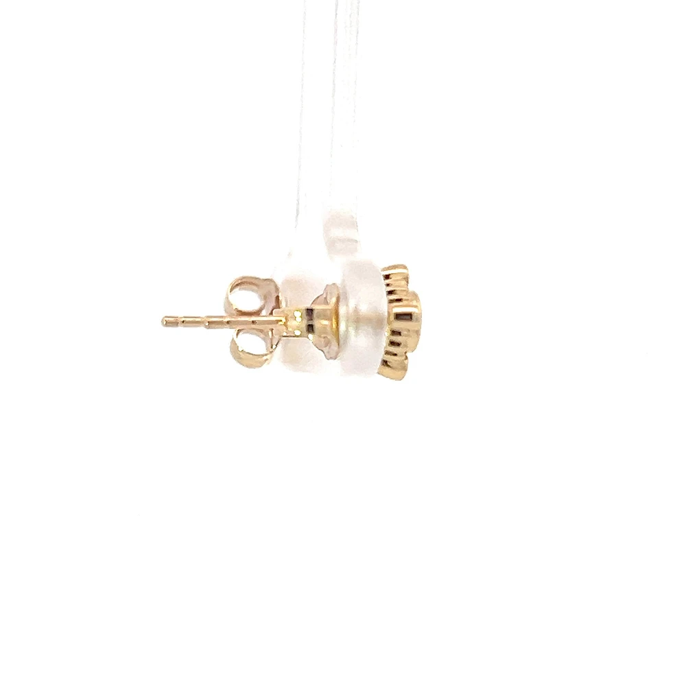 TRACKING - 10K Yellow Gold Peridot and Diamond Earrings