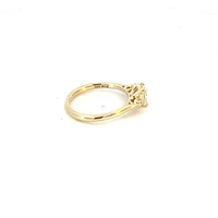 14K Yellow Gold 0.91cttw Lab Grown Cushion Cut Diamond Ring - /