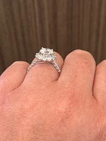 18K White Gold 2.40cttw Lab Grown Diamond Engagement Ring