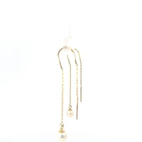 10K Yellow Gold Threading Earrings