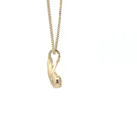 14K Yellow Gold 0.25 cttw Canadian Diamond Pendant, 18"