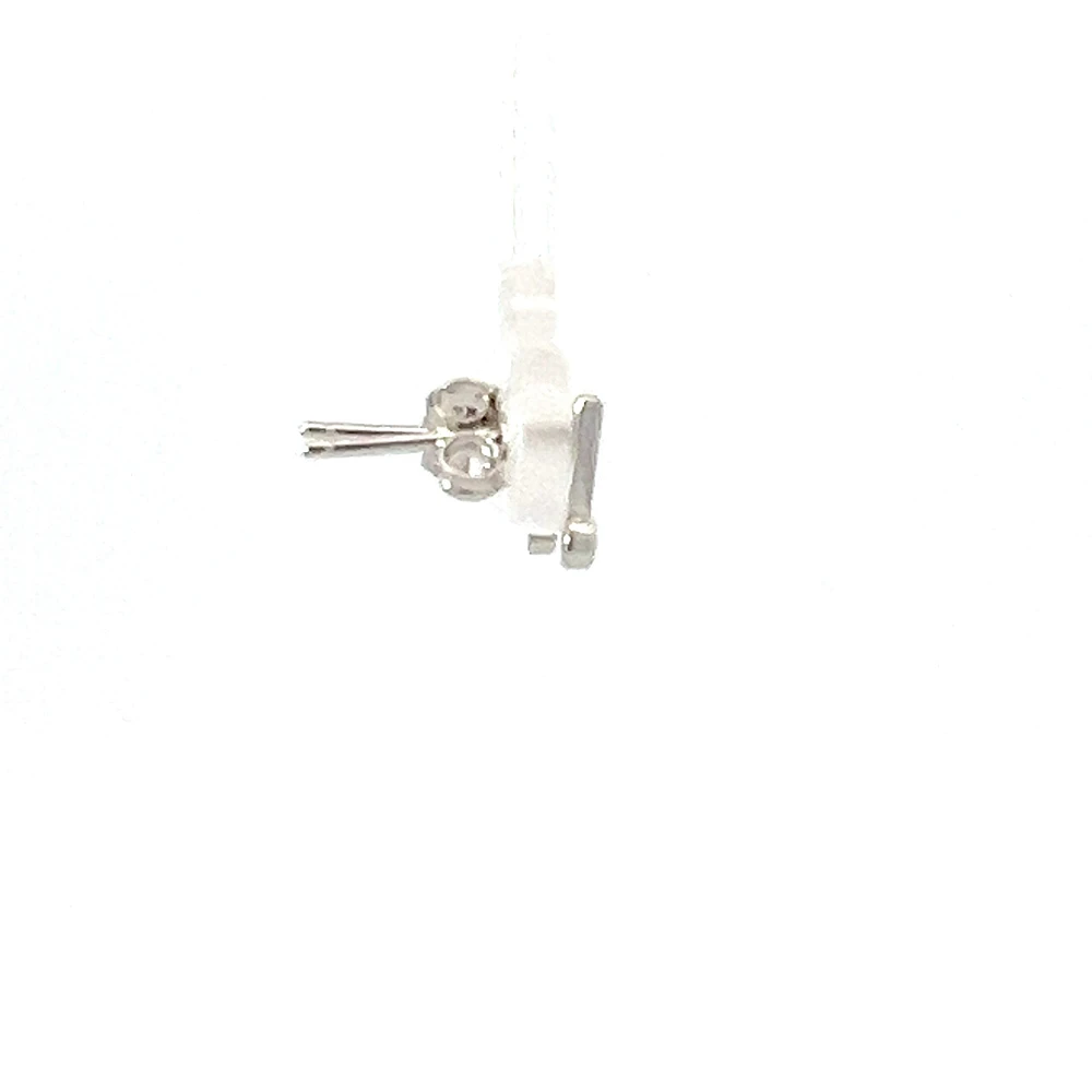 925 Sterling Silver Cubic Zirconia Musical Note Earrings
